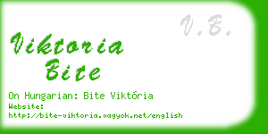 viktoria bite business card